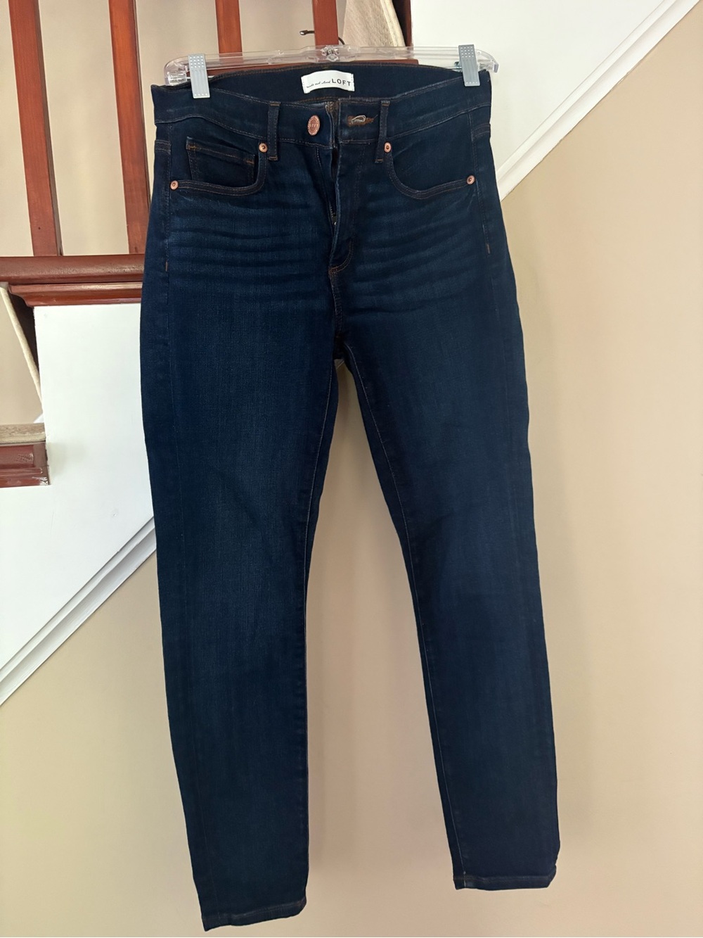 Dark Blue Slim Fit Jeans - Unbranded